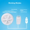 3in1 Mini Washing Machine Portable Personal Rotating Turbine Washer Adjustable