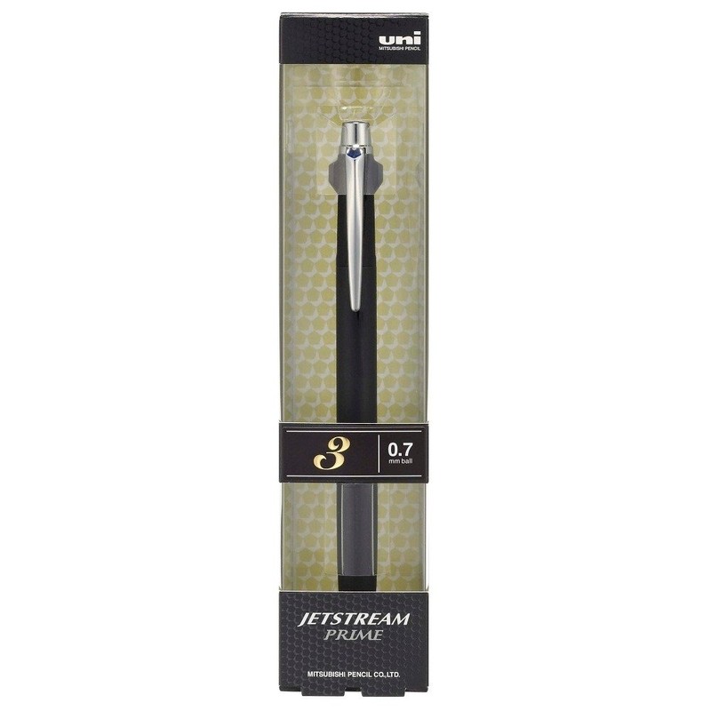 【Mitsubishi Pencil】Jetstream Prime Retractable 3-Color Ballpoint Pen SXE3-3000-07, Barrel Color: