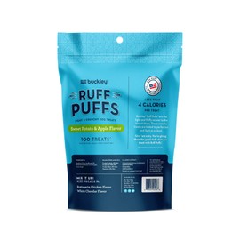 Buckley Ruff Puffs Flavored Light & Crunchy Dog Treats, 4 Ounce