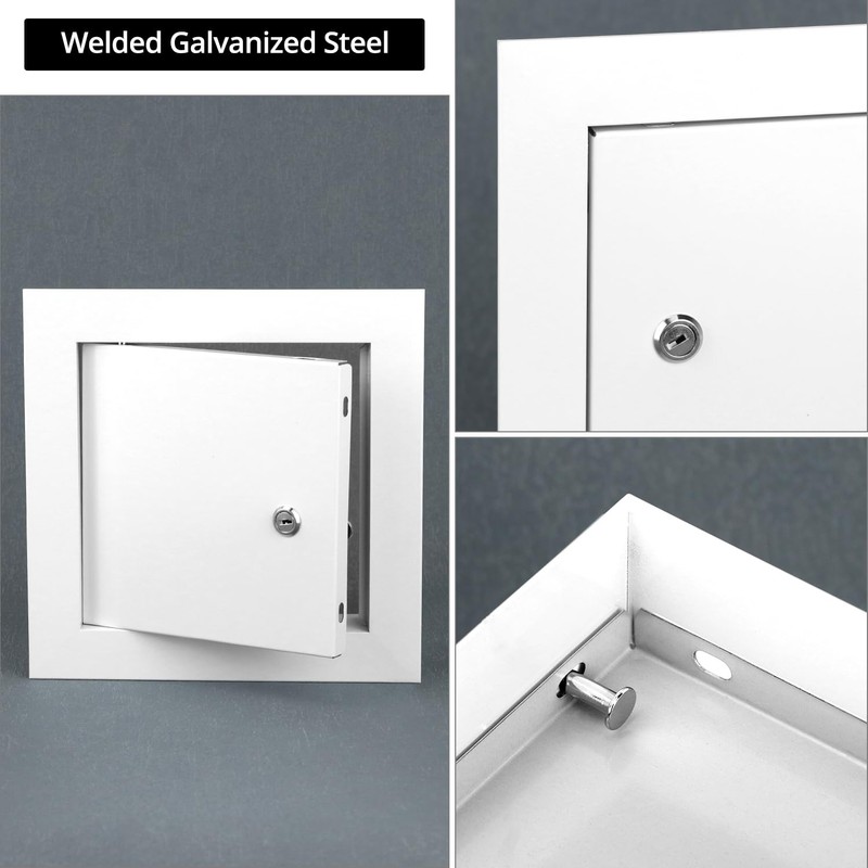 QWORK Aluminum Alloy Access Panel, 6 x 6 Inch Service