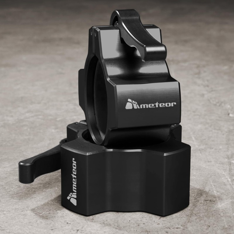 Meteor Essential Olympic Quick-Release Barbell Collars, Aluminium Collar, Barbell Clamp,