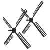 Ciieeo 2 sets of Windmill Sails: Replacements for Windmill Garden