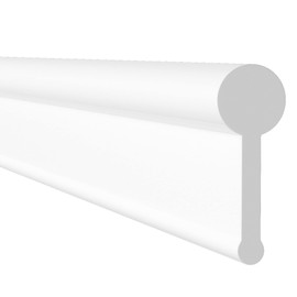 HNNHOME Soft Shower Screen Seal Strip for Folding Doors (2.2 Meter, White)