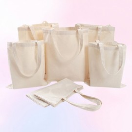 Blank Canvas Eco-Friendly Tote Bag for Promotions & Bulk Orders Eco Bag Vertical White 3ea