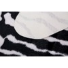 (Zebra-3.6x2.3 Ft) - MustHome cute faux Zebra Print Rug 1.1m