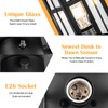 Brilvibera Dusk to Dawn Black Outdoor Post Light Fixture, Pole