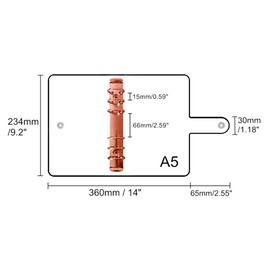 Personal A5 Glitter PVC Binder Cover Clear Soft PVC Notebook Shell 6 Rose Gold Round Ring Binders with Snap Button Closure Loose Leaf Folders (Personal A5, Glitter Cover + Rose Gold Binder)