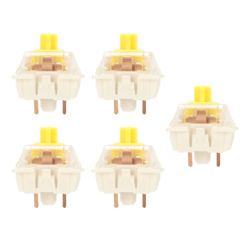 45Pcs Mechanical Keyboard Switches Waterproof Backlight Silent Linear Mechanical Key