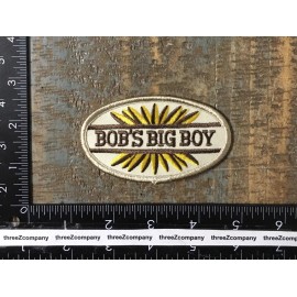 Big Boy Vintage BOB'S BIG BOY Hamburgers Restaurant Company Logo Iron-On Patch Twill