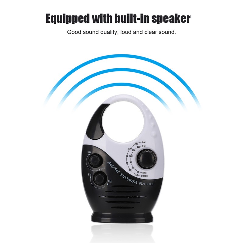 Multifunctional Portable Am FM Dual Band Waterproof Radio Receiver with