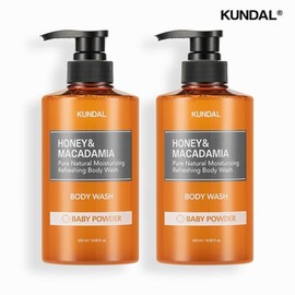 Kundal Honey Macadamia Pure Body Wash 500ml x 2 (Select Scent) / 쿤달 허니마카다미아 퓨어 바디워시 500ml 2개 (향 선택)