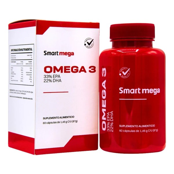 Omega 3 con 33% EPA y 22% DHA 60 cápsulas