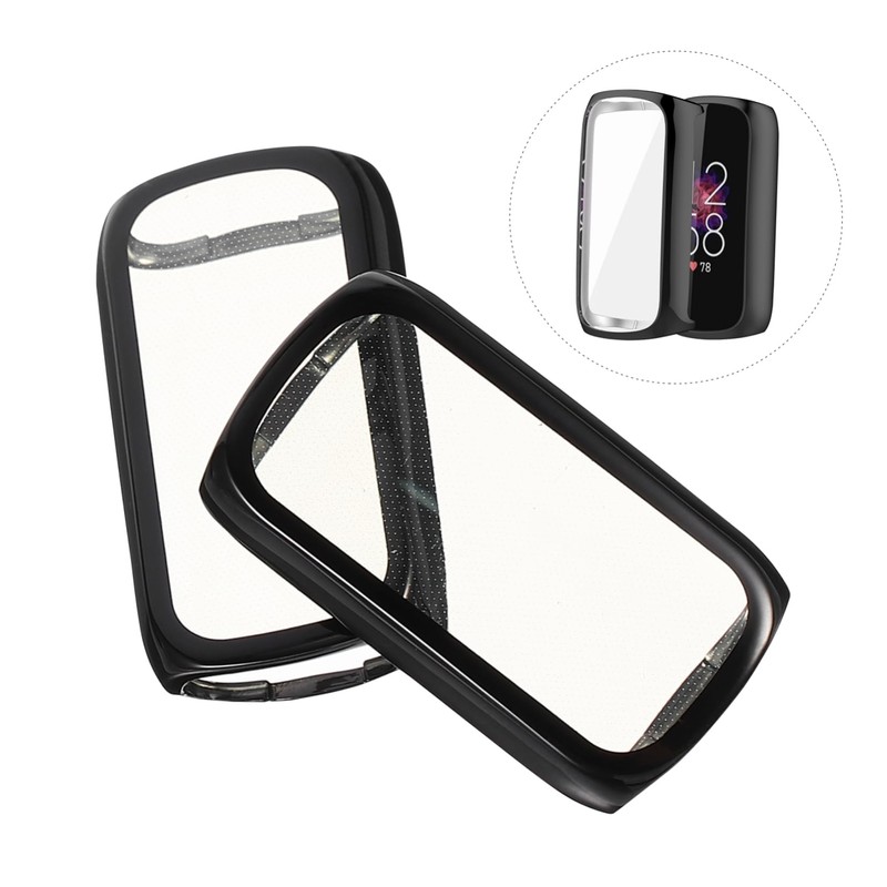 OSALADI 2pcs All-Around Protective Case for Smartwatch TPU Screen Protector
