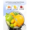 Ganiza Juicer Machines, Cold Press Juicer with 4.3" Large Feed