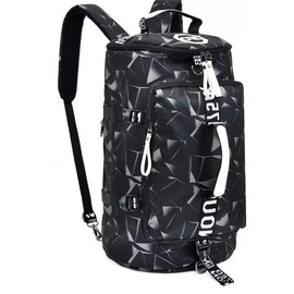 40L Backpack Gym Duffle Bag,4 Ways Backpack, Multi-Functional Bag With Waterproof Layer & Laptop Compartment For Fitness, Travel, Camping - Color: White