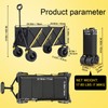 Wagons carts Foldable，Collapsible Wagon Foldable Wagon, Gather Heavy Duty Garden