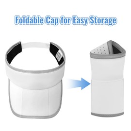 Foldable Sports Sun Visor Hat - Adjustable Running Golf Tennis Cap with Mesh&Reflective Design, Quick Drying for Men & Women