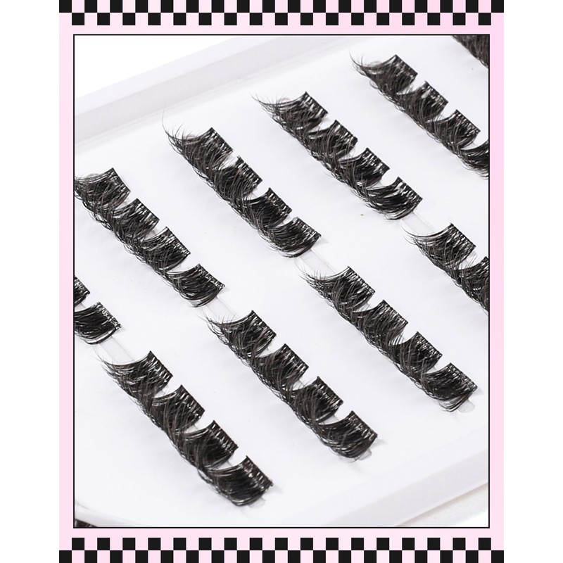 Lash Clusters Fluffly Eyelash Extension DD Curl Individual Lashes Wispy