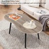 Small Coffee Table Cloud Shaped Living Room Tables Farmhouse Rustic
