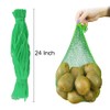 100 PCS Plastic Mesh Bags for Produce Seafood Fruit &