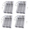 BKAEIMSTWR 8PCS 3 AA LED String Battery Holder and Screws,