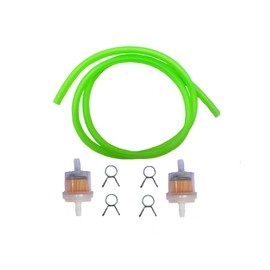 1m Hose Tube Line with Gas Fuel Filter Kit Fits for GY6 50cc 150cc 139QMB 157QMJ Tao Tao Scooter ATV Motorcycle Dirt Bike Go Kart (green)