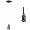 Licperron Vintage Pendant Light Fitting Kit, Braided Flex Ceiling Pendant