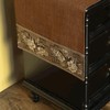 LAVSHOME Embroidered Nightstand Cover Cloth.Anti-Slip End Table Cover Cloth for