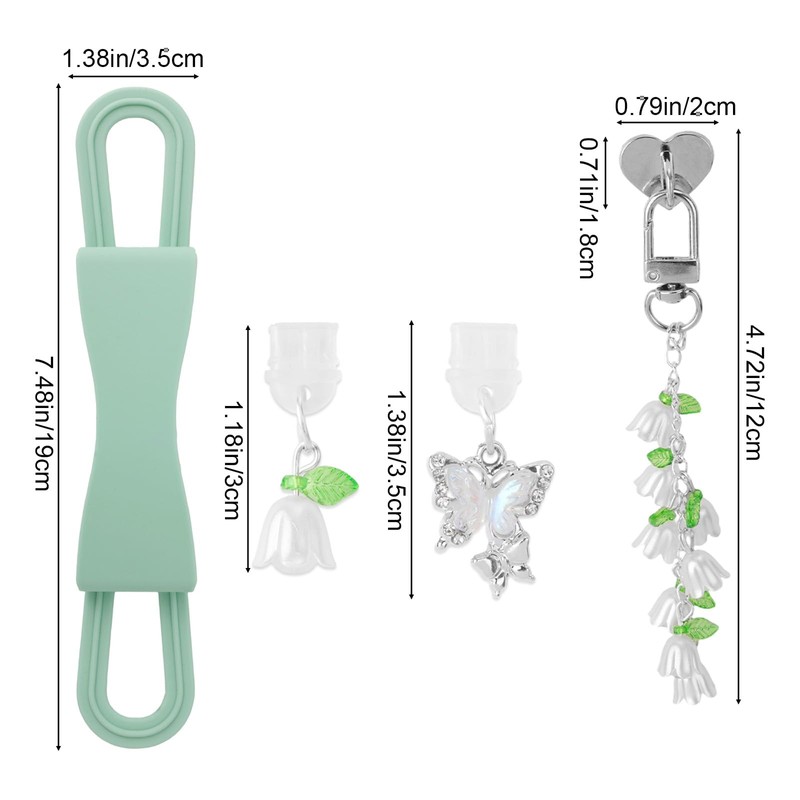Sinbana 4pcs E-Readers Charms Set Compatible with Kindle and Other
