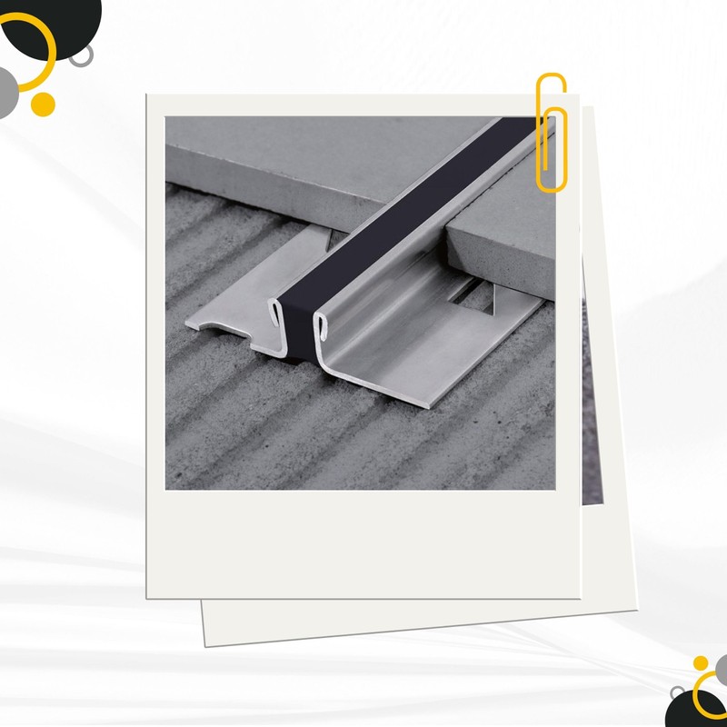 Expansion Joints Stainless Steel Tile Profile Matt Silver 2.5 m