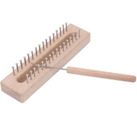 GLOGLOW Knitting Loom Hand Wooden Loom Knitting Board Yarn Weaving Machine Weaving with Elbow Crochet Hook for Knitter Craft Tool
