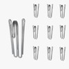 60 pcs Stainless Steel Curtain Hooks Drapery W Shape Hook