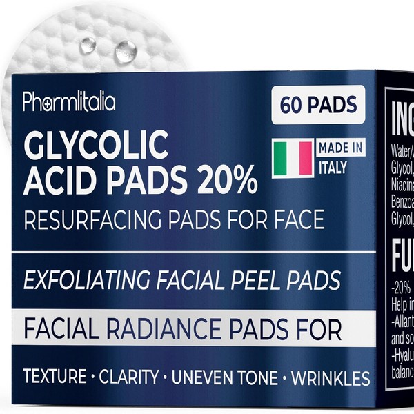 Glycolic Acid Pads - Resurfacing Pads for Face 20% -