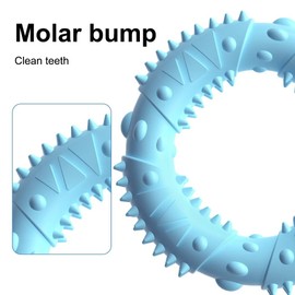 DONGKER Dog Toy Rubber, Natural Rubber Chew Ring, Diameter 12 cm, Fun Ring, Stable Playful Dental Care Ring Toy for Puppy Teeth