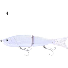 2 Segment Jointed Swimbaits,18cm 52g Fishing Lure Attractive Bold Fake Floating Minnow for Bait Multicolor Slow Sinking Lightweight for Freshwater Saltwater Angling