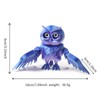 WUALAIER 3D Printed Owl Toy Flexible Jointed Owl Decor &