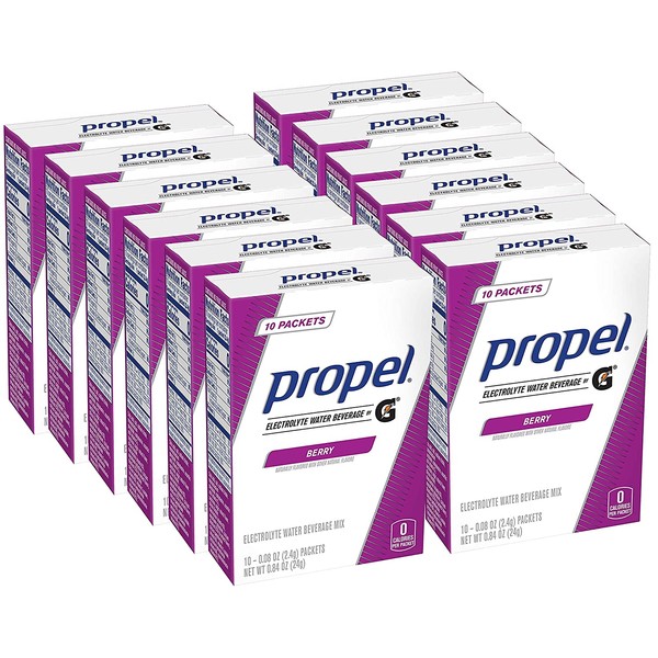 Propel Powder Packets Berry With Electrolytes, Vitamins and No Sugar (120 Count)