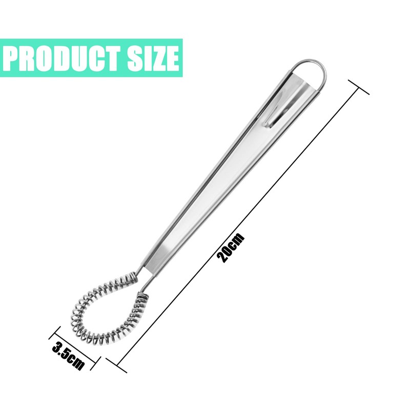 4Pcs Stainless Steel Mini Whisks Small Whisks for Cooking Small