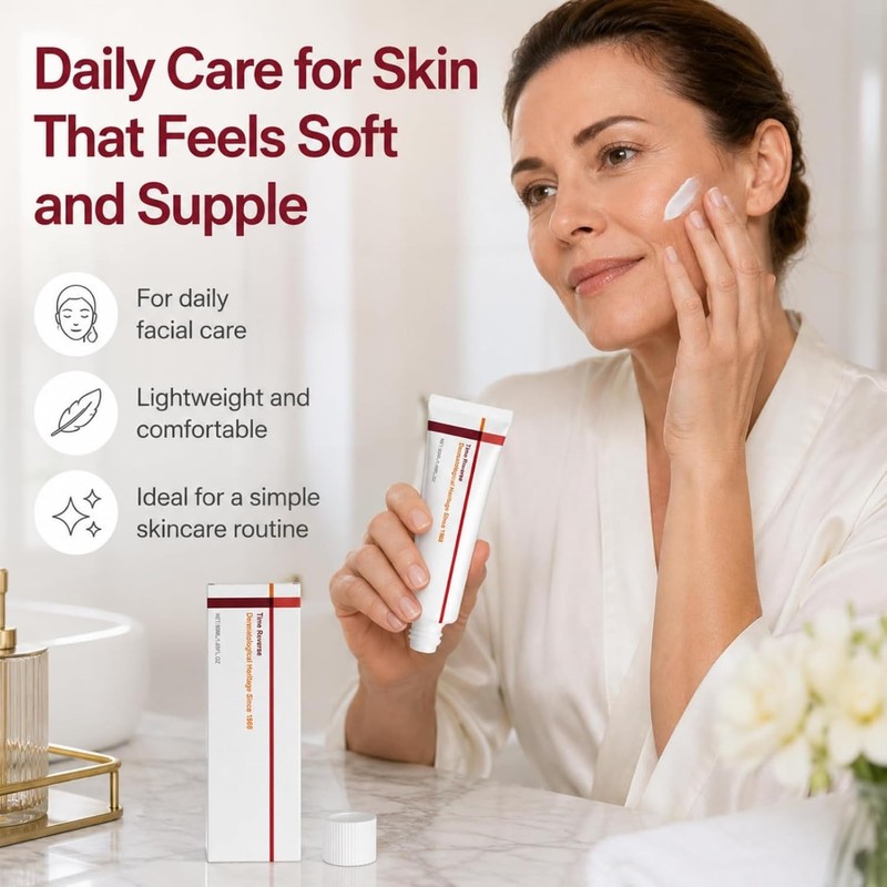Moisturizing Face Cream, Fast-Absorbing Soothing Facial Skincare, Mild Comfortable Texture