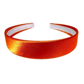 Aliceband – Colourful Level 2.5 cm wide satin headband alice band [Orange]