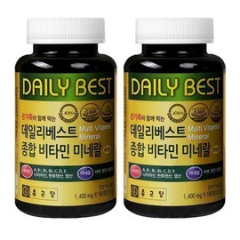 Chong Kun Dang 12 months of multivitamins, 2 packs of recommended minerals for 6 months / 종합비타민 12개월 종합영양제 미네랄 추천 6개월 2통