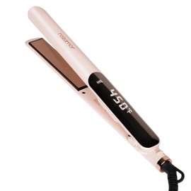 Titanium Flat Iron, 1 Inch Hair Straightener & Curler