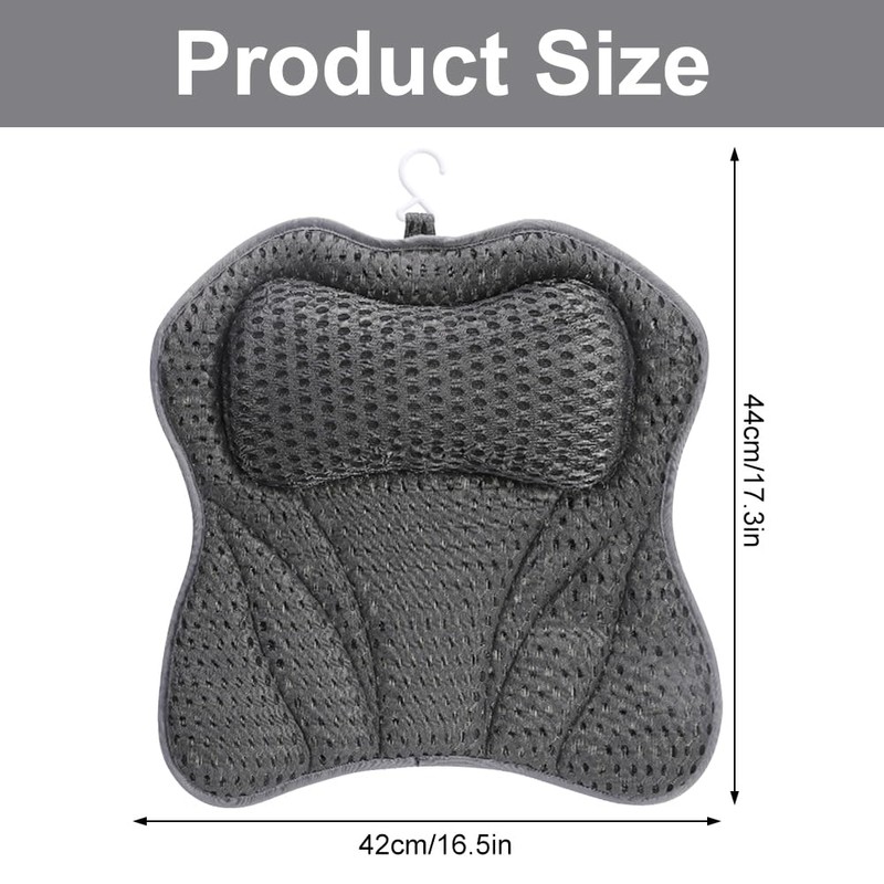 Nzkeuf Bath Pillow – Bath Cushion for Head and Neck,