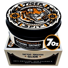 TIGER SPIT Tattoo Glide, Professional & Vegan Tattoo Balm for Cruelty-free Tattooing, 200ml
