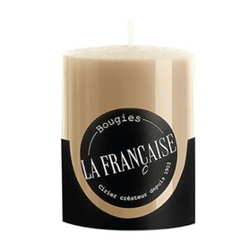Bougies La Francaise - French Made Votive Candle - Made in France, Taupe Color, +/- 12-Hour Burn Time - 1.50 x 1.96 inches