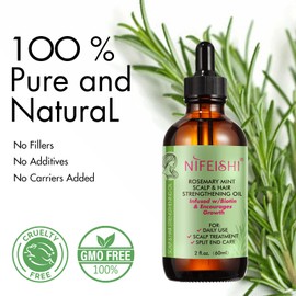 Rosemary Oil Hair 60 ml, Pack of 2 Rosemary Mint Oil, Rosemary Oil for Hair Growth, Organic & Pure Rosemary Essential Oil
