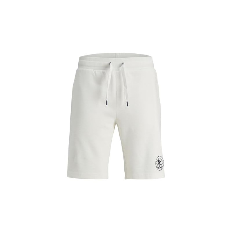 JACK & JONES Men's Jpstbersi Nafa Sweat Shorts, Cloud dancer,