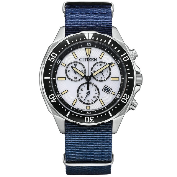 Citizen AT2500-19A Men's Watch, Blue, white, Military