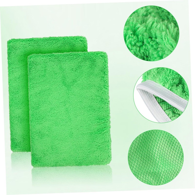 Gatuida 6pcs Microfiber Mop Pads Replacement Washable Flat Mop Cloths