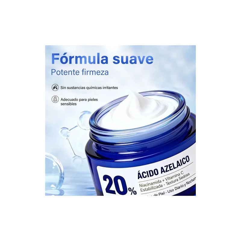 Ácido Azelaico Crema Con 20% Vitamina C Y Niacinamida